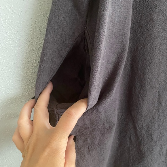 Women’s Overalls Romper Large Grey Lightweight Comfy Casual Minimalist Staple - Picture 5 of 6